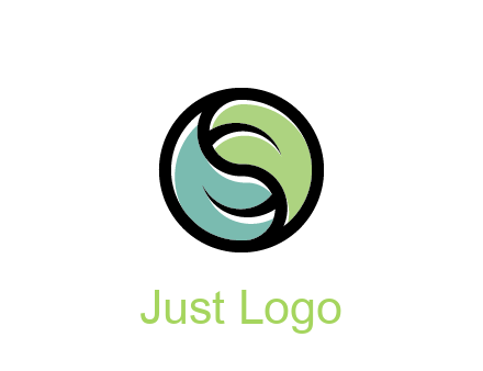 leaves forming yin yang sign