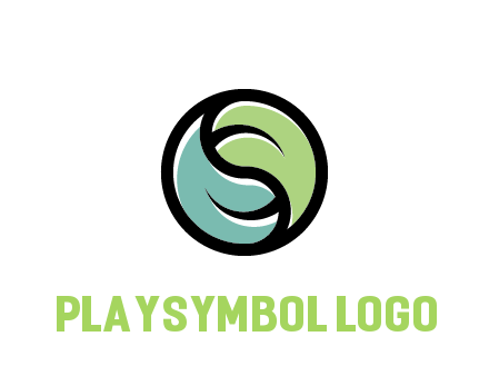 leaves forming yin yang sign