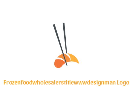 chopsticks holding sushi
