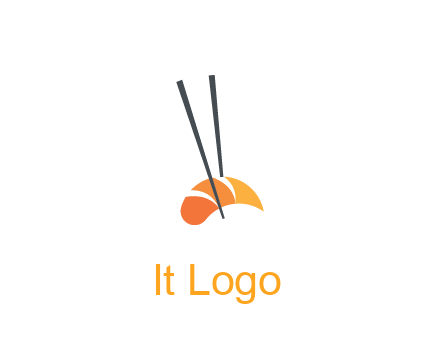 chopsticks holding sushi