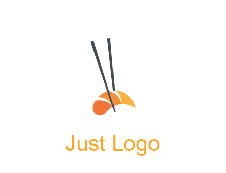chopsticks holding sushi