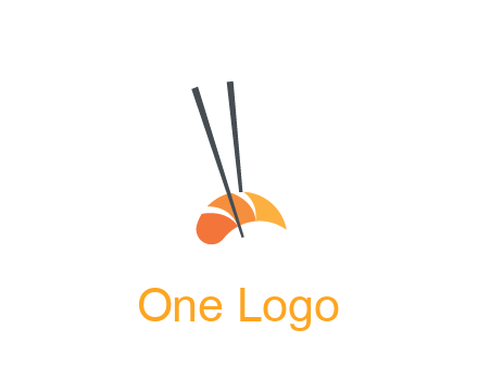 chopsticks holding sushi