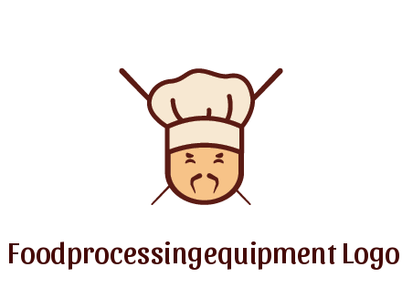 chopsticks behind man wearing chef hat