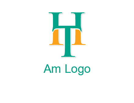 letter T forming letter H