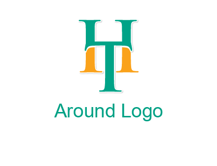 letter T forming letter H