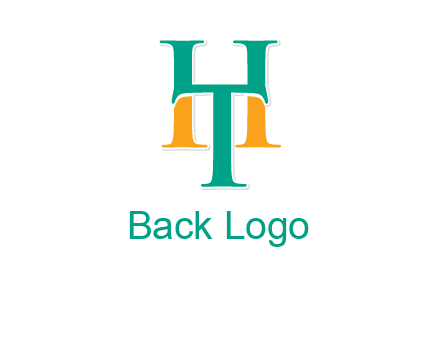 letter T forming letter H