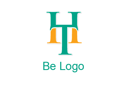 letter T forming letter H
