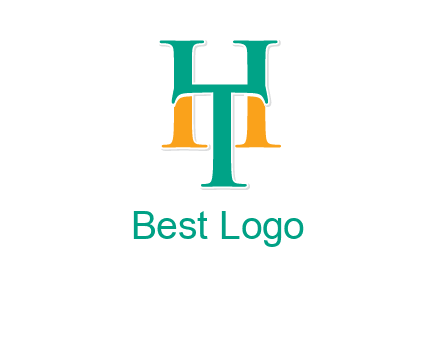 letter T forming letter H