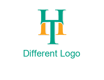 letter T forming letter H