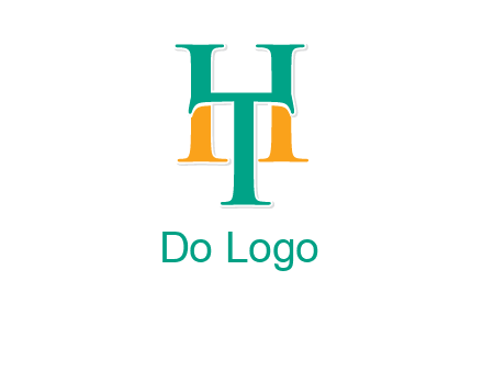 letter T forming letter H