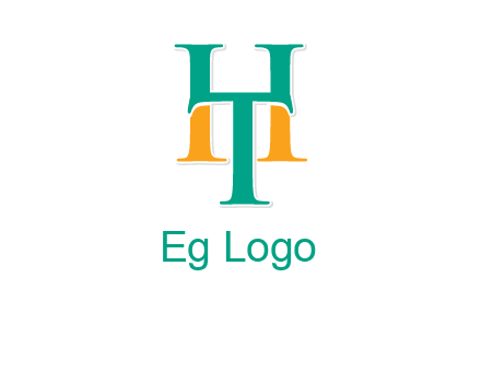 letter T forming letter H