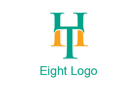 letter T forming letter H