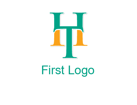 letter T forming letter H