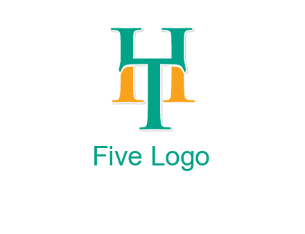 letter T forming letter H