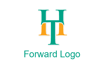 letter T forming letter H