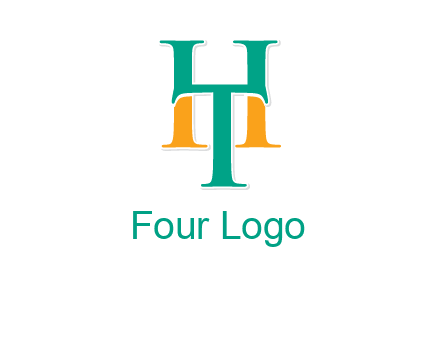 letter T forming letter H