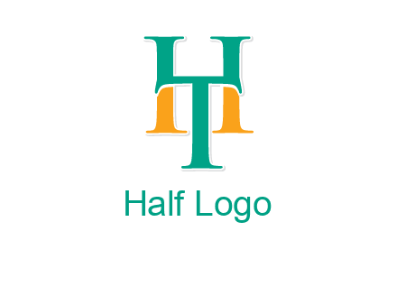 letter T forming letter H