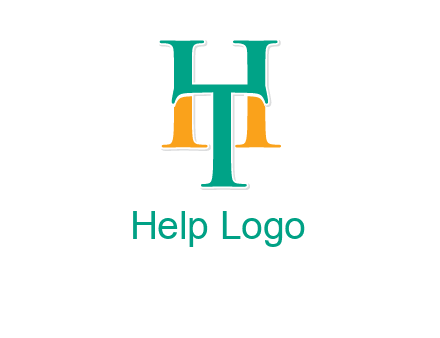 letter T forming letter H