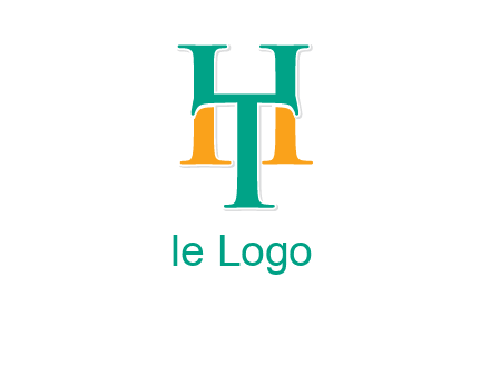letter T forming letter H