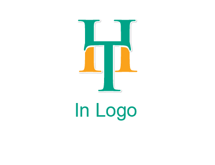 letter T forming letter H