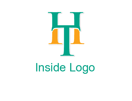 letter T forming letter H