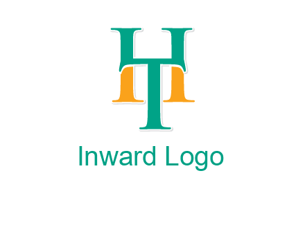 letter T forming letter H