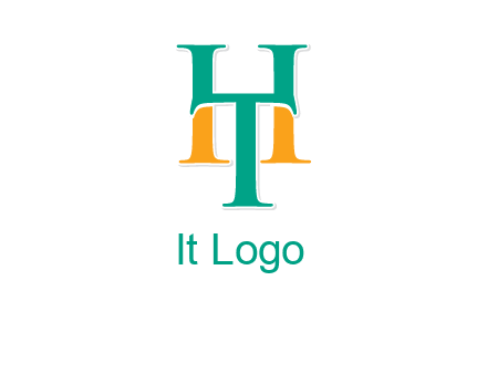 letter T forming letter H