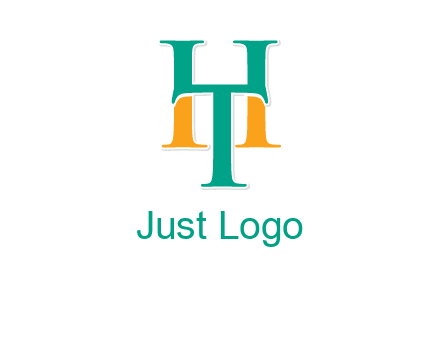 letter T forming letter H