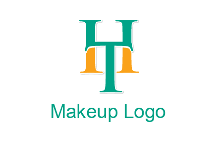 letter T forming letter H
