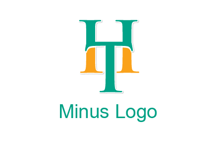 letter T forming letter H