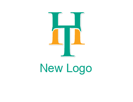 letter T forming letter H
