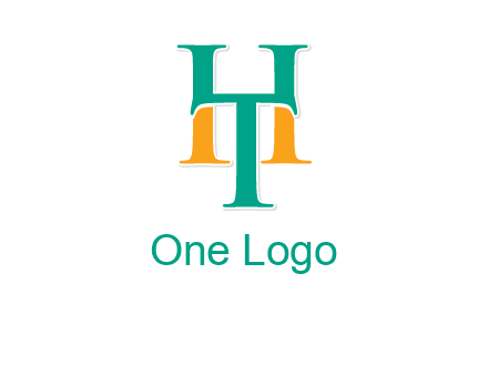 letter T forming letter H