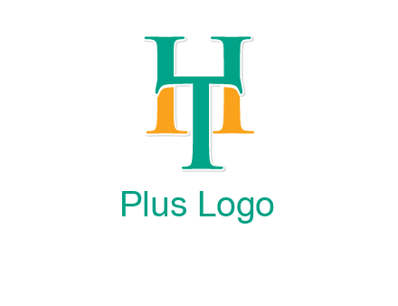 letter T forming letter H