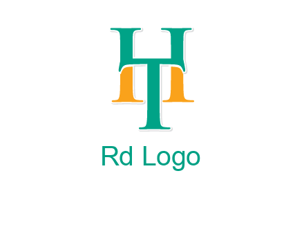 letter T forming letter H