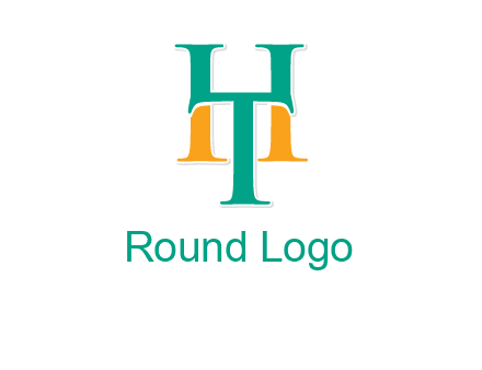 letter T forming letter H