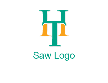 letter T forming letter H