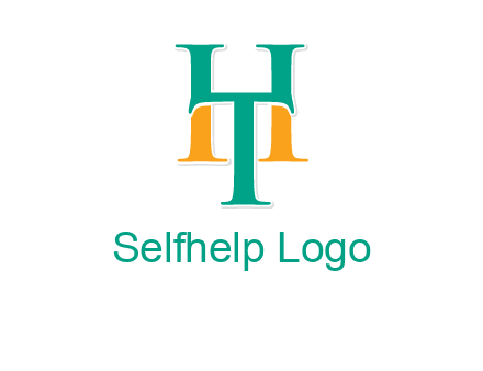 letter T forming letter H