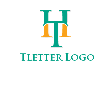 letter T forming letter H
