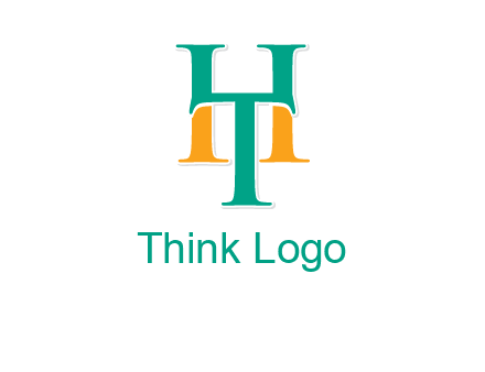 letter T forming letter H