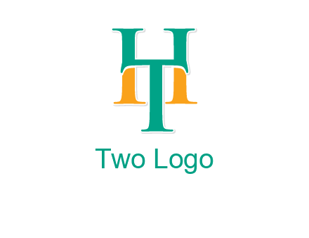letter T forming letter H