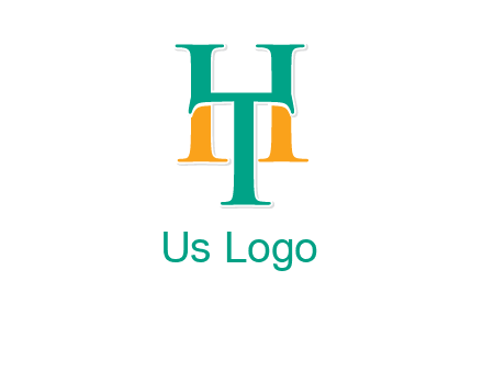letter T forming letter H
