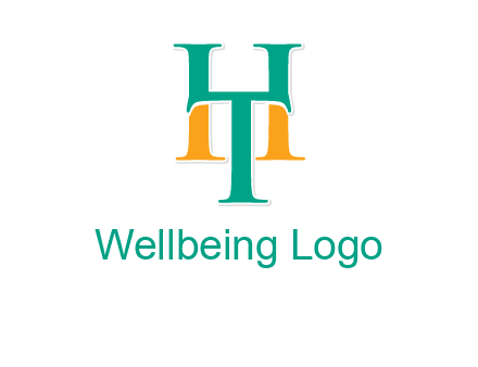 letter T forming letter H