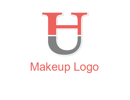 letter H joined with letter U