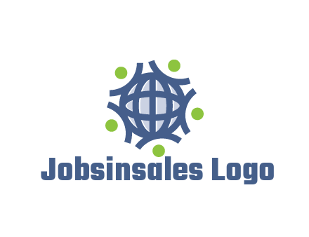 abstract figures around globe