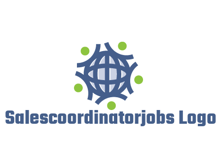 abstract figures around globe