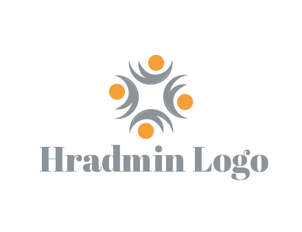 swooshes with circle forming abstract figures