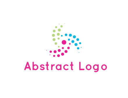 swirl colorful dotted pattern