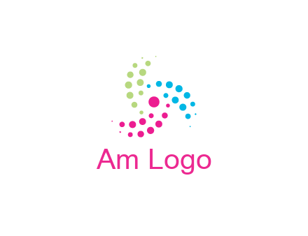 swirl colorful dotted pattern
