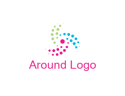 swirl colorful dotted pattern