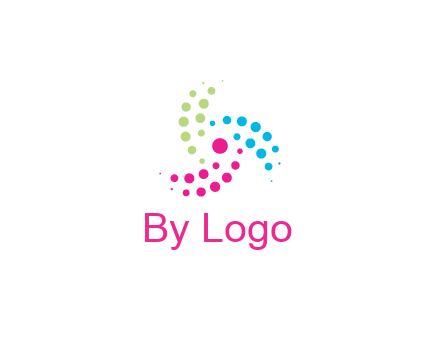 swirl colorful dotted pattern